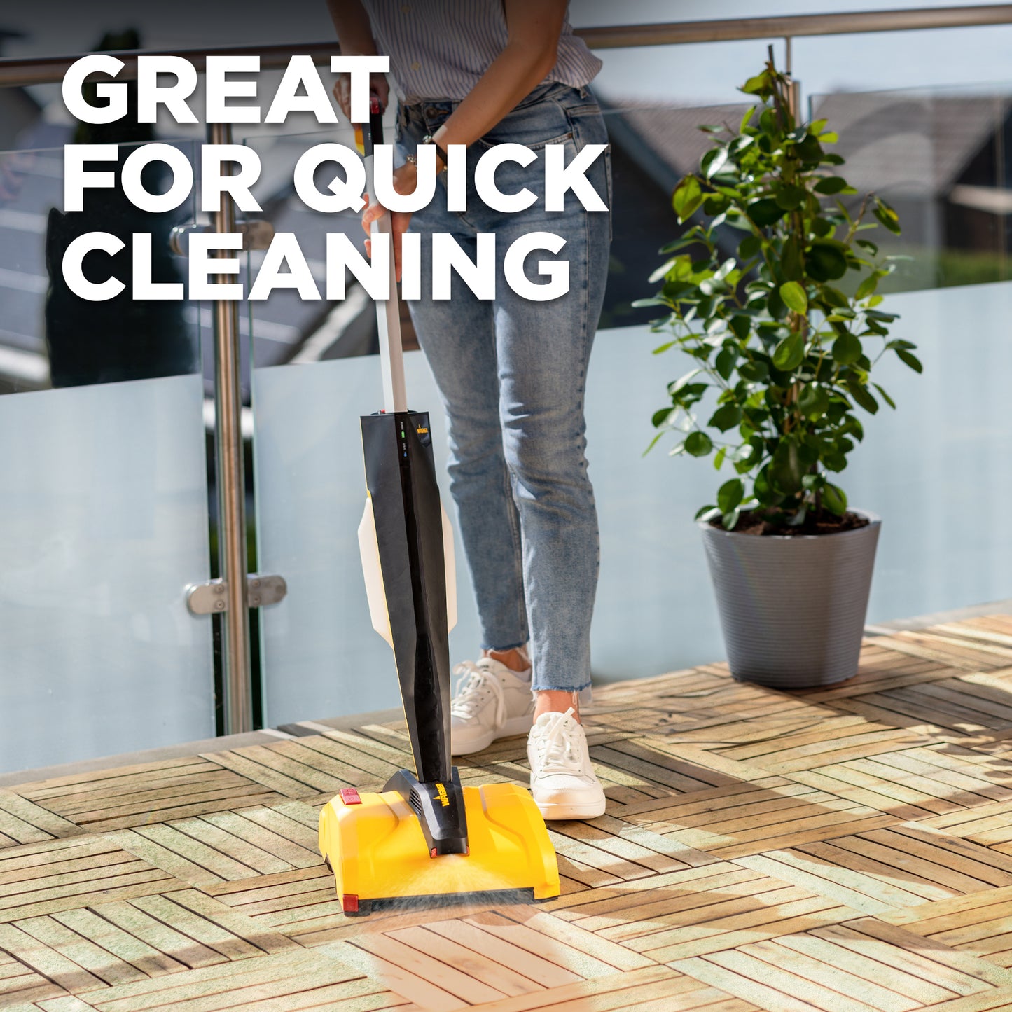 Levaro Powerbrush 18V Cordless (Wood + Deep Cleaner) Outdoor Cleaner