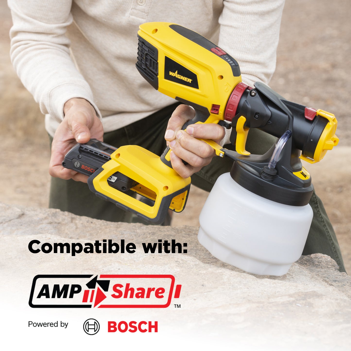 FLEXiO 3550 18V Cordless Sprayer - Bosch Battery