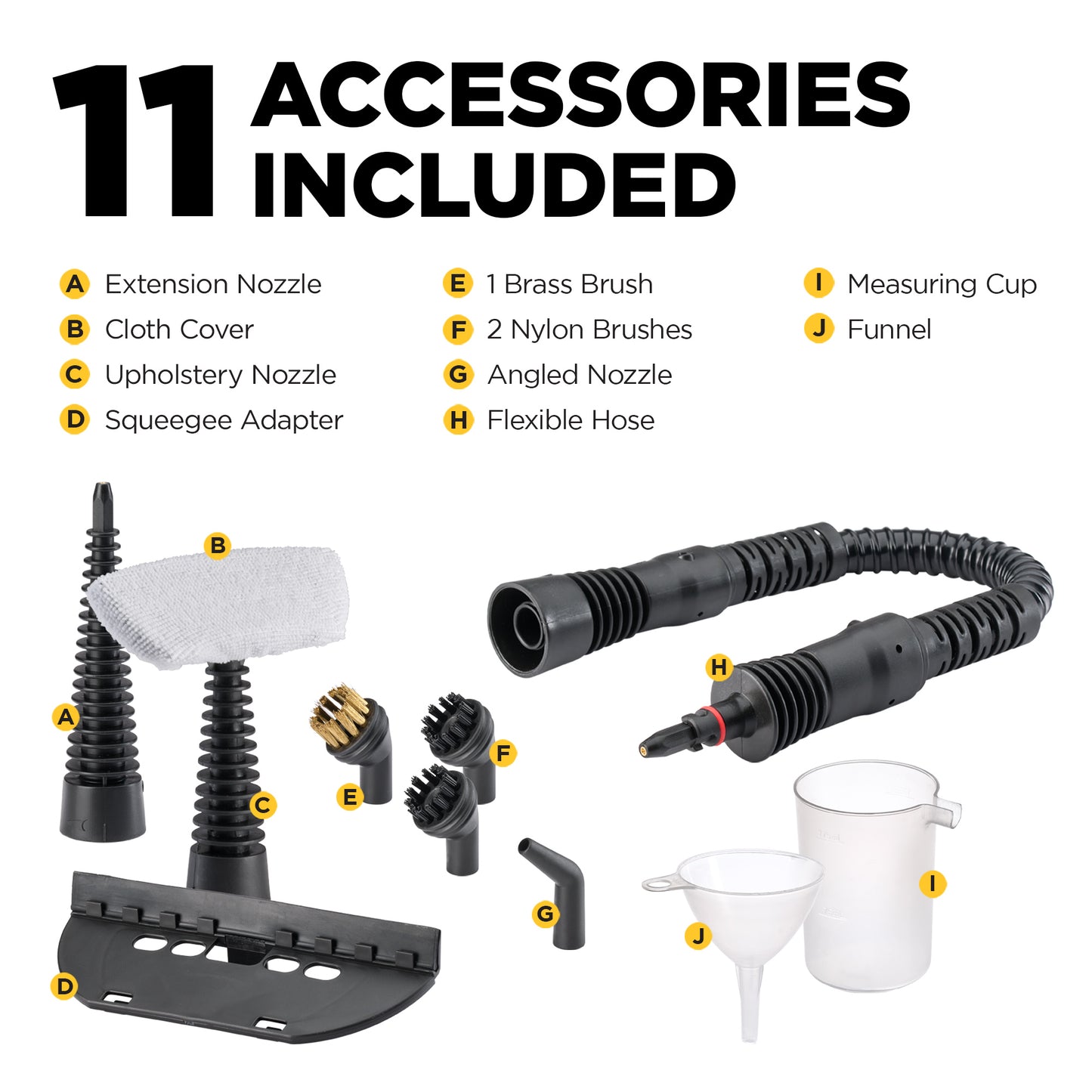 11 Piece Accessory Kit for 505e Handheld Steamer
