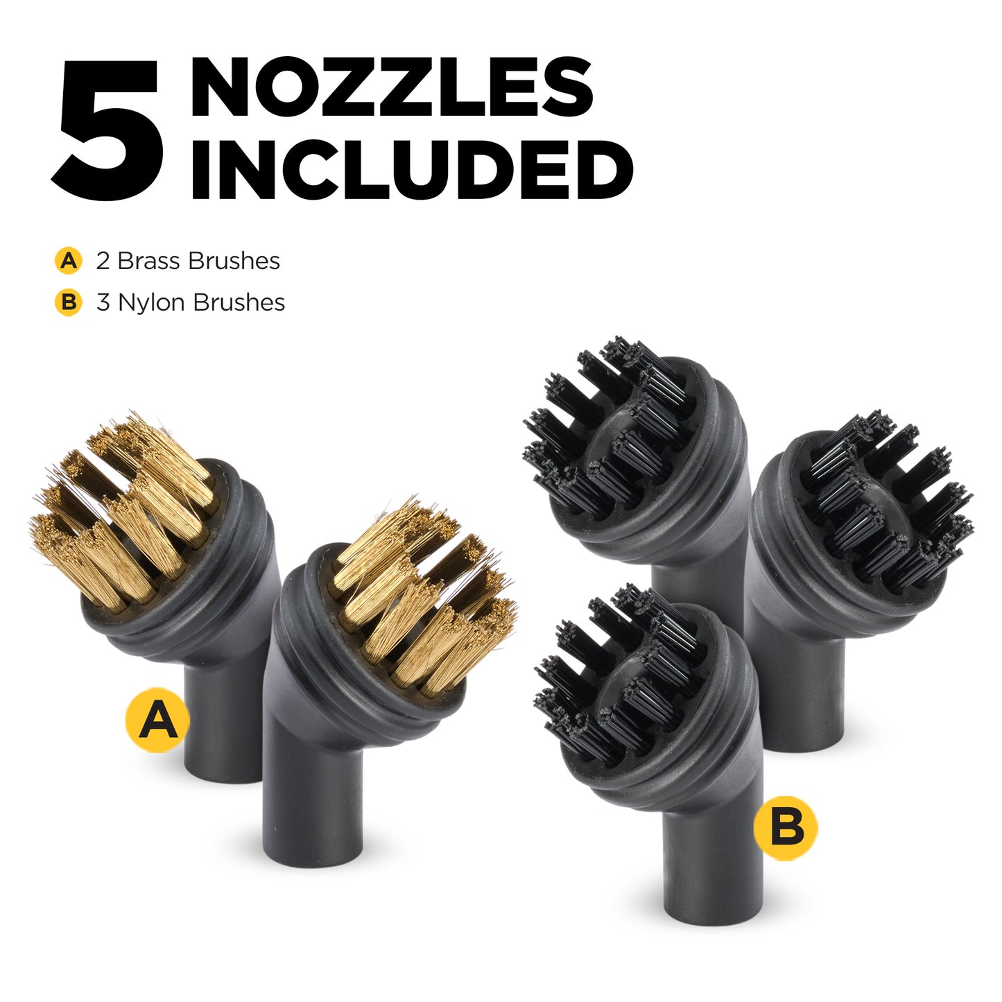 Brush Nozzle Accessory Kit for 505e Handheld Steamer