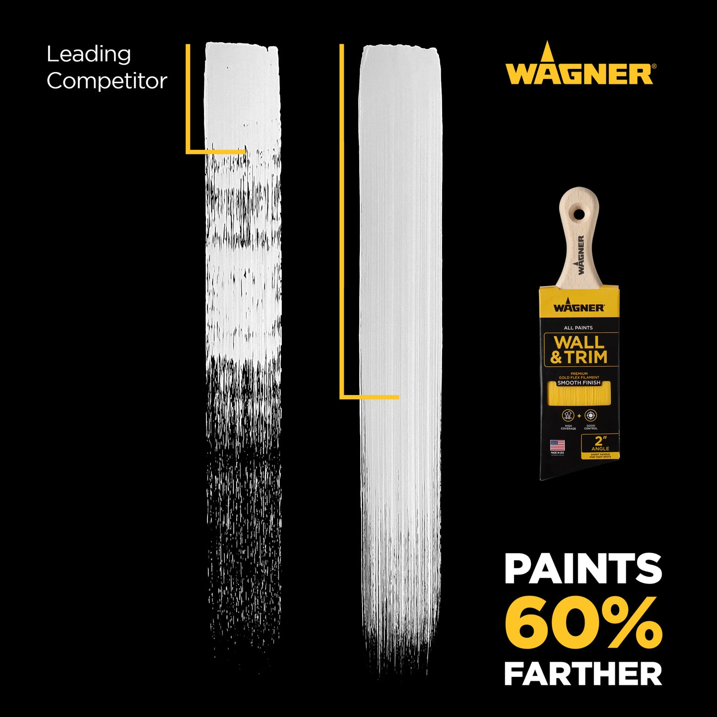 2 Inch Short Handle Angle Paint Brush